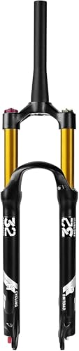 26/27.5/29 Ih 100mm Federweg, 1-1/8" Straight/Tapered MTB Vorderradgabel Mountainbike Gabel Zugstufe Adjust Disc Brake Qr 9mm, C, 29 von Generic