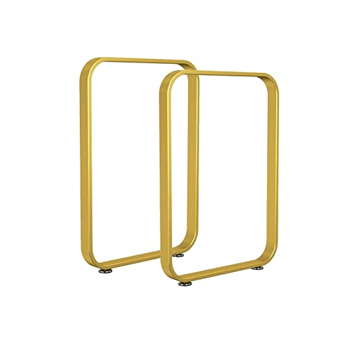 2PCS Metall Tischbeine - Schreibtischbeine - Möbelbeine, Heavy Duty Möbelbeine für Bank, einfach zu montierende Metalltischbeine, mit Schrauben und Gummi Bodenschoner Metall Bankbeine (Farb von Generic