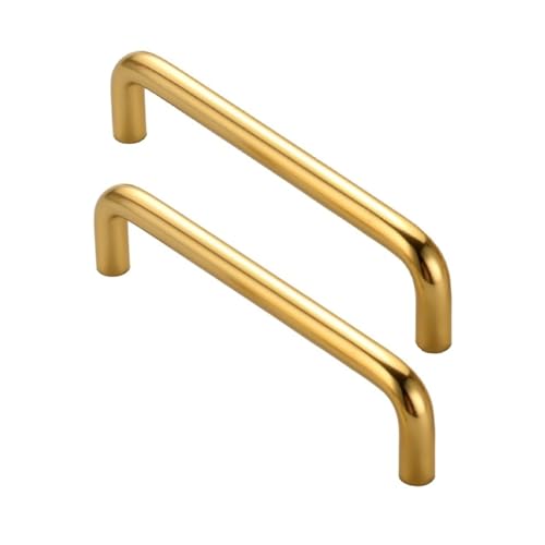 2er-Pack goldfarbene/schwarze Küchenschrankgriffe, Schrankgriffe aus Aluminiumlegierung for Schränke, Kleiderschränke, Badezimmer(Gold,416mm Hole spacing) von Generic