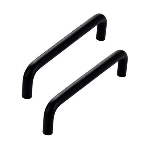 2er-Pack goldfarbene/schwarze Küchenschrankgriffe, Schrankgriffe aus Aluminiumlegierung for Schränke, Kleiderschränke, Badezimmer(Schwarz,160mm Hole spacing) von Generic