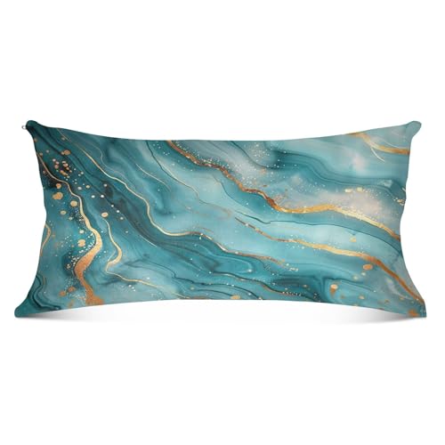 2er Set Gemütliche Kissenhülle Abstraktes blaugrünes Muster Atmungsaktiv Kissenbezug 40X60cm Dekokissen Kissenbezüge, Bett, Sofa, Stuhl 2er Set Gemütliche Kissenhülle Abstraktes blaugrünes Muster Atmungsaktiv Kissenbezug 40X60cm Dekokissen Kissenbezüge, Bett, Sofa, Stuhl von Generic