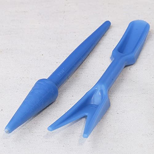 2pcs Garden Plastic Seeds Widger Seedlings Dibber Transplanting Planting Tools - Blue Color:Seeds Only von Generic