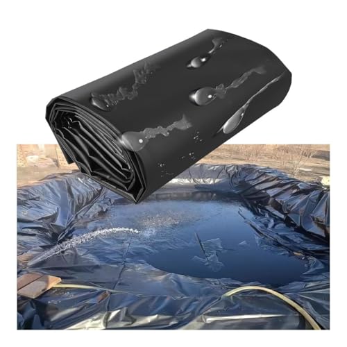 3,3–49,2 Fuß Lange 10-mil-Teichfolien for Außenteiche, HDPE-Teichfolie vorgeformt, leicht zu schneiden, durchstoßfest, for die Koi-Fisch-Aquakultur(9x12.5m) von Generic