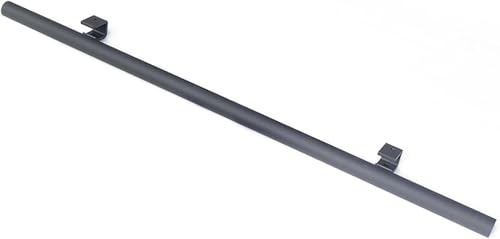 3,3 Ft-26,2 Ft Hook On Rolling Library Ladder Track Kit, Rollleiter Hardware Library Schiebeleiter Hardware Kit Mattschwarz Stand Up Zugfeste Runde Schiene, One Color, 3.3ft Extention Track von Generic