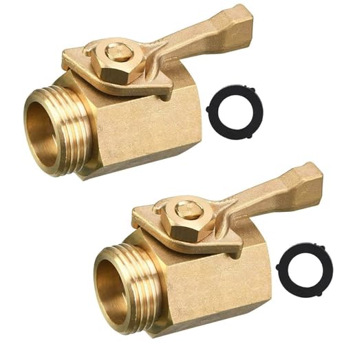 3/4" Messing Absperrventil Gartenschlauch Anschluss (2 Stück 3/4" Messing Absperrventil Gartenschlauch Anschluss (2 Stück von Generic