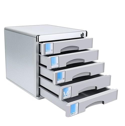 3/5/7-Layer-Aktenschrank Mit Sperre, A4-Dokumentenspeicherschrank Für Büro-Heim-Desk-Organisation Ableger Mit Schublade(5-Layers) von Generic