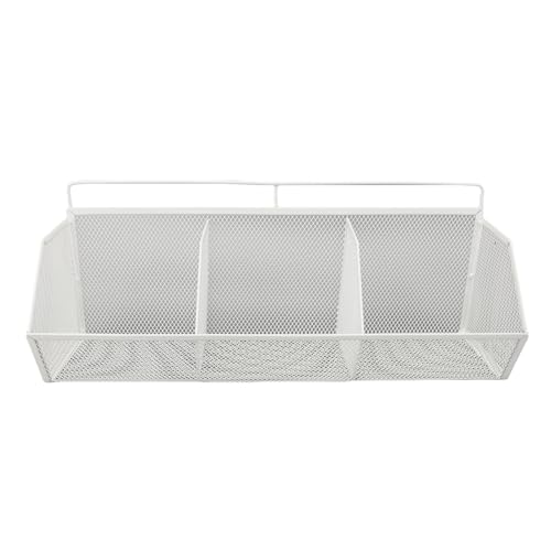 3 Gitter Aufbewahrungskorb, Hohe Belastungswand -Hängeorganisator für Schlafzimmer Babyzimmer (White) von Generic