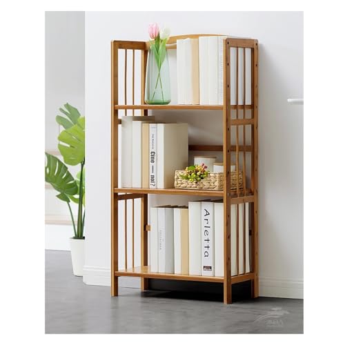 3-Stufiges/5-Stufiges/6-Stufiges Höhenverstellbares Bücherregal | 50x25x98/157/177cm Aufbewahrungsmöbel | Offene Regale for Wohnzimmer, Arbeitszimmer, Schlafzimmer(3 tier-50x25x98cm) von Generic