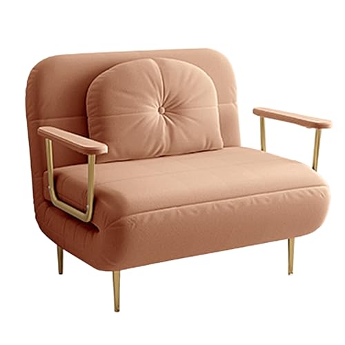 3 en 1 Schlafsofa Umwandelbar Stoffbezug Ergonomisch Gästebett Klappbar 6-fach Verstellbare Rückenlehne Wohnzimmer-Sofa mit Armlehnen und Stuhlbeinen aus Vergoldetem Karbonstahl(Orange,190*100*30cm) 3 en 1 Schlafsofa Umwandelbar Stoffbezug Ergonomisch Gästebett Klappbar 6-fach Verstellbare Rückenlehne Wohnzimmer-Sofa mit Armlehnen und Stuhlbeinen aus Vergoldetem Karbonstahl(Orange,190*100*30cm) von Generic