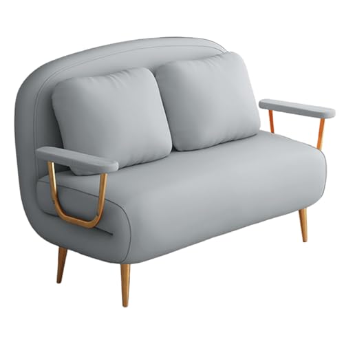 3-in-1 Gästebett Klappbar Flanell Ergonomie Sofabett Mit Hochdichtem Schaumstoffsitz 6-fach Verstellbare Rückenlehne Verstärkter Stahlrahmen Wohnzimmersofa Für Wohnzimmer, Schlafzimmer(Blue,190*102*32 von Generic