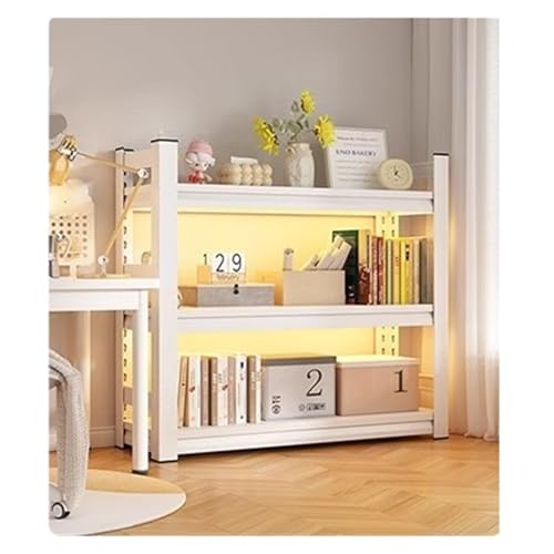3-stufiges verstellbares Bücherregal, Lagereinheit aus kaltgewalztem Stahl, einfach zu montierendes Standregal for Arbeitszimmer/Wohnzimmer/Küche, H80/H103cm(Schwarz,W120*D30*H80cm) von Generic
