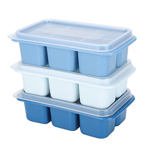 3-teilige Eiswürfelform mit Abdeckung für Zuhause, Quadratische Form für die Herstellung von Eiskugeln in Lebensmittelqualität 3-teilige Eiswürfelform mit Abdeckung für Zuhause, Quadratische Form für die Herstellung von Eiskugeln in Lebensmittelqualität von Generic
