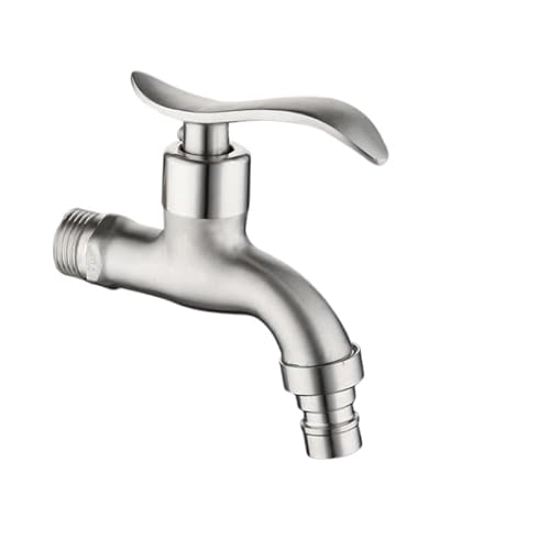 304 Edelstahl-Wandhahn, Waschmaschinenhahn, Schnellöffnungs-Kaltwasserhahn(A) von Generic