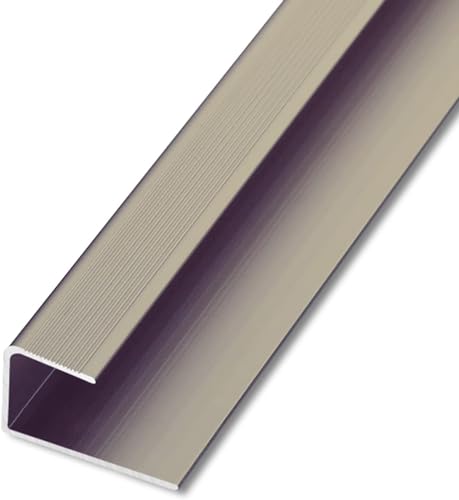 35i F-förmige Metallkanten-zierleiste, Holz-zu-Fliesen-Übergangsstreifen Für Türen, Vinylböden, Wandecktreppen, Innenbereich, Außen, rutschfeste Treppengriffe, Dark Gold, Inner Height 15mm/0.6 in 35i F-förmige Metallkanten-zierleiste, Holz-zu-Fliesen-Übergangsstreifen Für Türen, Vinylböden, Wandecktreppen, Innenbereich, Außen, rutschfeste Treppengriffe, Dark Gold, Inner Height 15mm/0.6 in von Generic