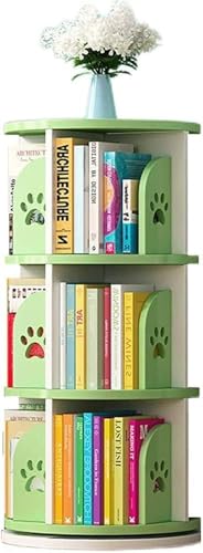 360° Drehbares Bücherregal Bücherregal Rundes Drehbares Bücherregal Bücherregal Mit Fußabdruckmuster 3/4/5-regal Mit Delphinmotiv Zuhause Bücherregal Mit Hoher Dic, Green, 39 * 189cm 360° Drehbares Bücherregal Bücherregal Rundes Drehbares Bücherregal Bücherregal Mit Fußabdruckmuster 3/4/5-regal Mit Delphinmotiv Zuhause Bücherregal Mit Hoher Dic, Green, 39 * 189cm von Generic