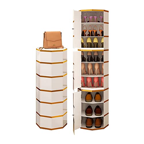 360 Grad drehbarer Schuhregal Lazy Susan High rundes Achteck Spind Schuhständer Höhe 86 cm Gold Finish 360 Grad drehbarer Schuhregal Lazy Susan High rundes Achteck Spind Schuhständer Höhe 86 cm Gold Finish von Generic