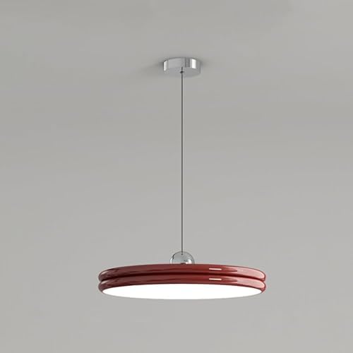 36w Licht Luxus Nachttisch Pendelleuchte Doppelschicht Hotel Und Gastfamilie Kronleuchter Nordic Kleine Esszimmer Bar Kronleuchter Kleidung Geschäft Commercial Mall Lampe Studie Schlafz, Red von Generic