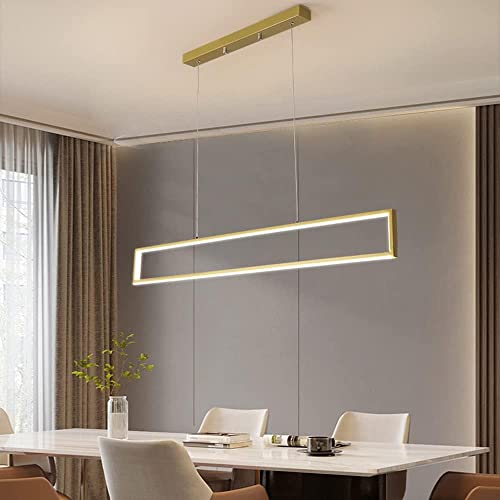 39/47 Lineare Pendt Light Led Stufenlos Dimmbar Esszimmerleuchte Moderne Schwarze Pendt Beleuchtung Für Isld Bar Verstellbare Aufhängung über Billardtisch, B, 120 * 12cm von Generic