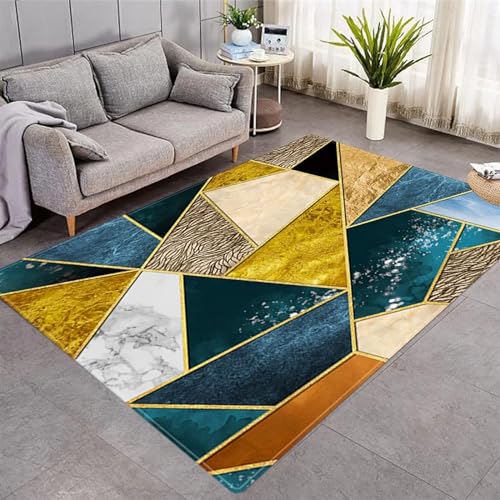 3D Abstrakte Geometrische Streifen Kinder Jungen Teppich Schlafzimmer Kinderzimmer Wohnzimmer,Matten Modern Weichem Flanell Kinderteppiche 80 X 120 cm /3117299763231 von Generic