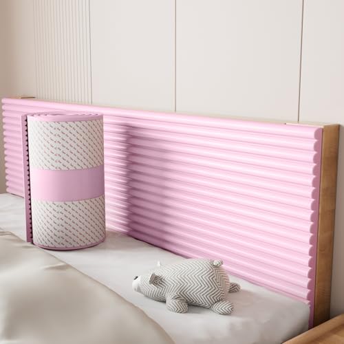 3D-Antikollisions-Wandpolsterung, Wandpolster Selbstklebend, Wandpaneele Gepolstert, Polsterpaneel Wand, für Bett Kopfteil Wandschutz Pink 15x200cm 3D-Antikollisions-Wandpolsterung, Wandpolster Selbstklebend, Wandpaneele Gepolstert, Polsterpaneel Wand, für Bett Kopfteil Wandschutz Pink 15x200cm von Generic