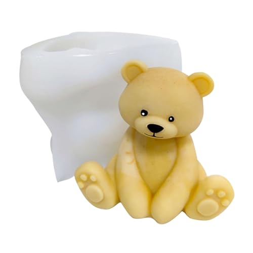 3D Bär Silikonformen - Antihaftbeschichtete Fondantform - Kerzenformen | Kuchendekorationswerkzeuge Für Schokolade, Süßigkeiten, Gelee von Generic