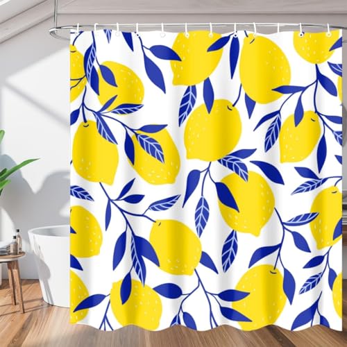 3D Duschvorhang 120x180 Zitrone Duschvorhang Zitrone Bad Vorhang Antischimmel Wasserdicht Duschvorhänge Textil Polyester für Badezimmer Badewannen mit 8 Haken 1737A 3D Duschvorhang 120x180 Zitrone Duschvorhang Zitrone Bad Vorhang Antischimmel Wasserdicht Duschvorhänge Textil Polyester für Badezimmer Badewannen mit 8 Haken 1737A von Generic