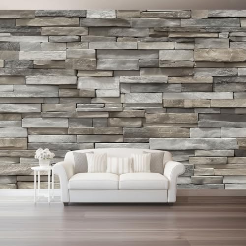 3D Fototapete Vlies Tapete – Industrieller Stil Steinziegel Textur Moderne Wandtapete Für Wohnzimmer & Schlafzimmer – Wandbilder Xxl Wanddeko – Wanddekoration Grau Braun 400 X 280 Cm 3D Fototapete Vlies Tapete – Industrieller Stil Steinziegel Textur Moderne Wandtapete Für Wohnzimmer & Schlafzimmer – Wandbilder Xxl Wanddeko – Wanddekoration Grau Braun 400 X 280 Cm von Generic