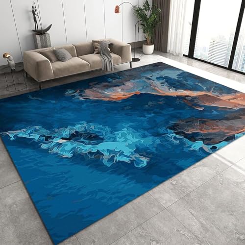 3D-Gedruckte Teppiche Für Wohnzimmer, rutschfeste Teppiche, Schlafzimmer, Nachttisch, E Fußmatten, Abstrakte Marmorstruktur -Polyester-Soft-Touch,Leicht Zu Reinigen 120 X 160 cm /1687262684121 3D-Gedruckte Teppiche Für Wohnzimmer, rutschfeste Teppiche, Schlafzimmer, Nachttisch, E Fußmatten, Abstrakte Marmorstruktur -Polyester-Soft-Touch,Leicht Zu Reinigen 120 X 160 cm /1687262684121 von Generic
