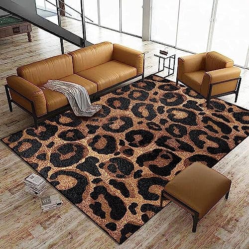 3D -Gedruckter Brauner Leopard Teppich Home Decor Schlafzimmer Teppich Babyspiel Krabbelteppich Für Wohnzimmer, Polyester-Soft-Touch, Leicht Zu Reinigen 80 X 160 cm / 31,49 X 62,99 Zoll 3D -Gedruckter Brauner Leopard Teppich Home Decor Schlafzimmer Teppich Babyspiel Krabbelteppich Für Wohnzimmer, Polyester-Soft-Touch, Leicht Zu Reinigen 80 X 160 cm / 31,49 X 62,99 Zoll von Generic