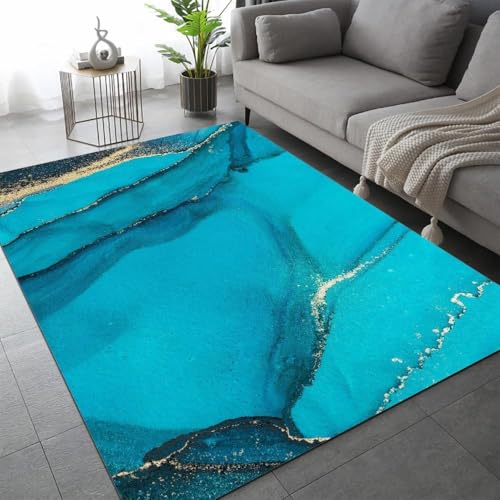3D Gedruckter Teppich Abstrakte Marmorstruktur Wohnzimmer Schlafzimmer Anti Rutsch Carpet Kinder Mädchen Jungen Zimmer Spielen Fußmatten 180 X 280 cm /3530190008319 von Generic