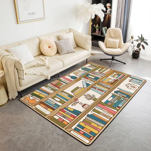 3D-Gedruckter Teppich Bücherregal Im Retro-Stil Schlafzimmer Kinderzimmer Spielmatte Flanell Memory-Schaum Wohnzimmer rutschfest Mädchen Jungen Zimmer 60 X 120 cm /4784348159108 3D-Gedruckter Teppich Bücherregal Im Retro-Stil Schlafzimmer Kinderzimmer Spielmatte Flanell Memory-Schaum Wohnzimmer rutschfest Mädchen Jungen Zimmer 60 X 120 cm /4784348159108 von Generic