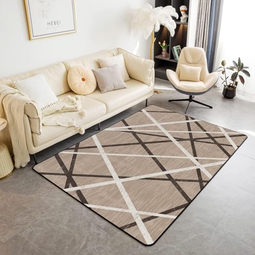 3D Gedruckter Teppich Geometrische Linien Wohnzimmer Schlafzimmer Anti Rutsch Carpet Kinder Mädchen Jungen Zimmer Spielen Fußmatten 40 X 60 cm /3458303070622 von Generic