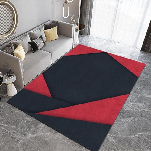 3D Modern Abstrakte Geometrische Texturstreifen Kinder Jungen Teppich Schlafzimmer Kinderzimmer Wohnzimmer Matten Weichem Flanell Kinderteppiche 200 X 300 cm - Le /2790437111297 von Generic