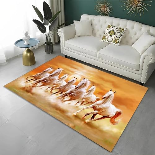 3D Schlafzimmer Teppich, Tierpferd Gedruckt Teppich Matte, Weiche Bequeme rutschfeste Rechteck Teppich Für Esszimmer Wohnzimmer Home Decor, 180 X 280 cm - Leicht Zu Reinigen -3439264752328 3D Schlafzimmer Teppich, Tierpferd Gedruckt Teppich Matte, Weiche Bequeme rutschfeste Rechteck Teppich Für Esszimmer Wohnzimmer Home Decor, 180 X 280 cm - Leicht Zu Reinigen -3439264752328 von Generic
