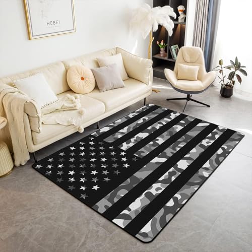 3D Teppich Amerikanische Flagge Boden Matte Wohnzimmer Samt Area Teppiche Weiche Schlafzimmer Teppich Für Kinder Jungen Mädchen Toilettenmatte Toormat 100 X 150 cm - Leicht Zu Reinigen /7563502030481 von Generic