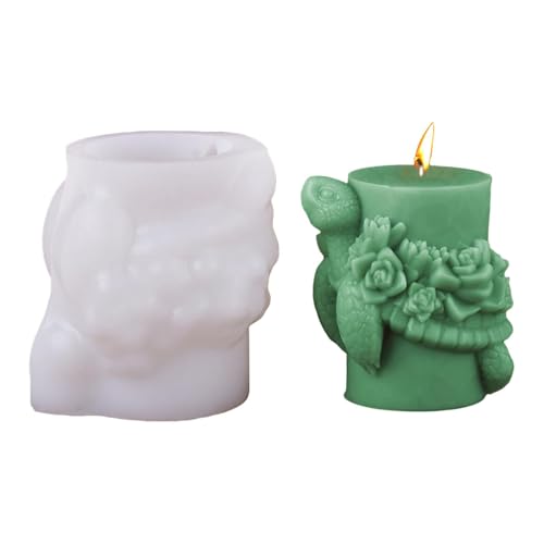 3D Turtle Form - Schildkröte Aromatherapie Kerze, 3D Turtle Kerzen Silikonform | Harz Gips Form Sukkulente Schildkröte Form Tierformen Silikon und D Formen von Generic