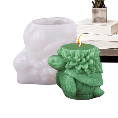 3D Turtle Form - Schildkröte Aromatherapie Kerze, 3D Turtle Kerzen Silikonform | Harz Gips Form Sukkulente Schildkröte Form Tierformen Silikon und D Formen von Generic