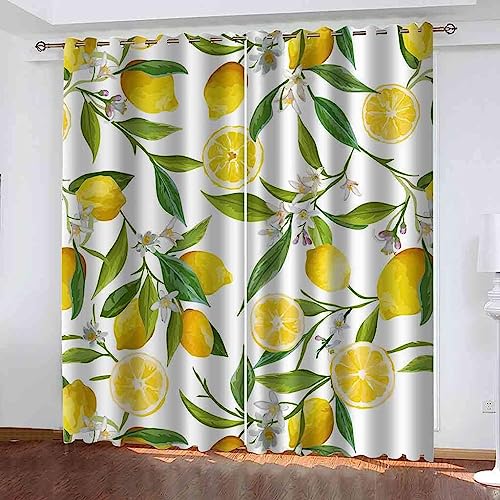 3D Vorhänge Wohnzimmer Blickdicht Gardinen Gelbe Zitrone Verdunkelungsvorhang Kinderzimmer Thermovorhang Fensterdekoration Polyester Vorhänge Für Sc 3D Vorhänge Wohnzimmer Blickdicht Gardinen Gelbe Zitrone Verdunkelungsvorhang Kinderzimmer Thermovorhang Fensterdekoration Polyester Vorhänge Für Sc von Generic
