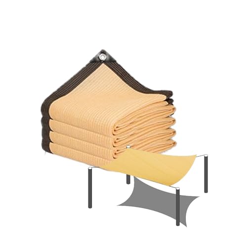 3X4M Schattiernetz Mit Ösen, Sonnenschutz Netz Rechteckig, Atmungsaktiv Sonnensegel für Terrasse Pergola Gewächshaus Pflanze(13x23ft/4x7m) von Generic