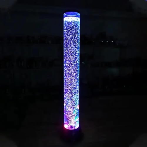 3ft Led Wasserblase Fisch Rohr Stehleuchte Mit 7 Farbwechsel Nachtlicht Gefälschtes Aquarium Tank Wasserturm Tank Qualle Licht Geschenk, 93cm/3ft von Generic