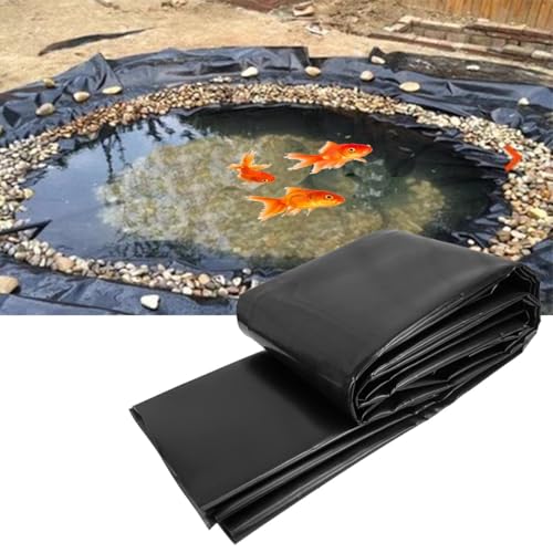 3x4.0m Teichfolie Teichfolien 0.12mm Stärke Fischteichfolie Wasserfall Teich Folie Teichplane Für Gartenteich Teichbecken Brunnen 4x4.0m 5x6m Teichmembran Folie(4x10m) von Generic