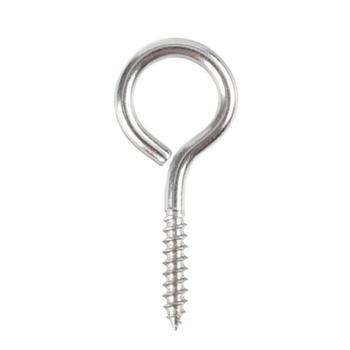 4,92 Zoll Ösenhakenschraube, Edelstahl-Schraubösen for Gartendraht, Kabelsicherung, Hängelampen, Innen- und Außenbereich, 1 Packung 4,92 Zoll Ösenhakenschraube, Edelstahl-Schraubösen for Gartendraht, Kabelsicherung, Hängelampen, Innen- und Außenbereich, 1 Packung von Generic