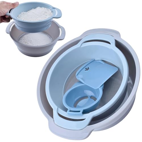 4-Piece Pollen Sieve Set, Stackable Mesh Pollen Sieve, Lightweight and Reusable Pollen Sieve for Cannabis, Baking and Kitchen Use von Generic