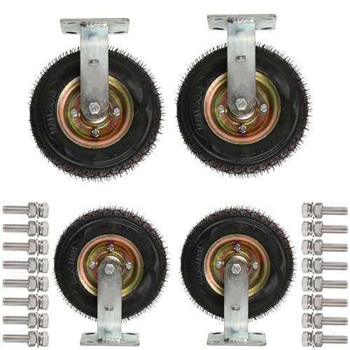 4 Stück Hochleistungs-Lenkrollen, Gummi-Lenkrollen, Pneumatische Lenkrolle, 6 Zoll, 8 Zoll, 10 Zoll, Feste Oberplatte, Luftgefüllter Pneumatischer Innenschlauch/Fi*Ed/20Cm/8In 4 Stück Hochleistungs-Lenkrollen, Gummi-Lenkrollen, Pneumatische Lenkrolle, 6 Zoll, 8 Zoll, 10 Zoll, Feste Oberplatte, Luftgefüllter Pneumatischer Innenschlauch/Fi*Ed/20Cm/8In von Generic