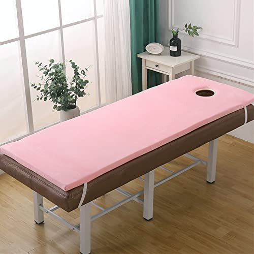 4 cm Dicke Wimpernbett-Matratzenauflage Für Massagetische, Weiche Schönheitssalon-Bettmatratze Mit Rundem Kopfteil, Tragbare Spa-Laken Für Physiotherapeuten, Bett Nicht Im Lieferumfang Enthalten/Pink/ von Generic