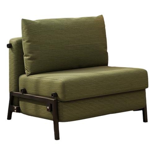4‑in‑1 Klappbares Sofabett Platzsparender Schlafsessel, Liege & Gästebett, 5‑Fach Verstellbare Rückenlehne Robustes Stahlgestell für Kompakter Wohnraum(Green) von Generic