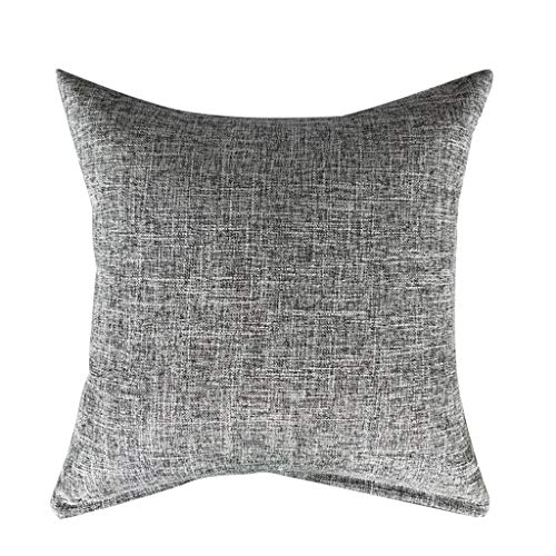 40 Leinen Kissen Sofafutter Leinen Dekoratives cm Leichtes Kissen Kissenbezug Kissen Länglich Bezug (Grey, One Size) von Generic
