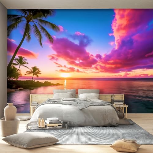 400 x 280 cm Fototapete Landschaft Sonnenuntergang Strand Rosa Wolken Vlies Tapete für Wandtapete Wohnzimmer Schlafzimmer Kinderzimmer Wand Dekoration Wandbild UV-Beständig 400 x 280 cm Fototapete Landschaft Sonnenuntergang Strand Rosa Wolken Vlies Tapete für Wandtapete Wohnzimmer Schlafzimmer Kinderzimmer Wand Dekoration Wandbild UV-Beständig von Generic