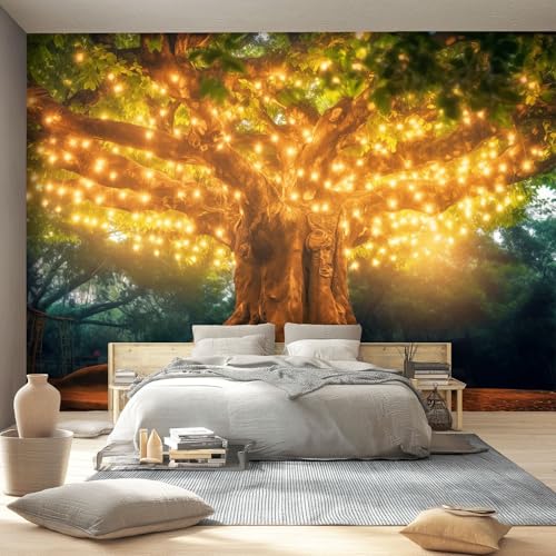 400 x 280 cm Fototapete Verträumt Pflanzen Orange Lichter Grün Bäume Vlies Tapete für Wandtapete Wohnzimmer Schlafzimmer Kinderzimmer Wand Dekoration Wandbild UV-Beständig 400 x 280 cm Fototapete Verträumt Pflanzen Orange Lichter Grün Bäume Vlies Tapete für Wandtapete Wohnzimmer Schlafzimmer Kinderzimmer Wand Dekoration Wandbild UV-Beständig von Generic