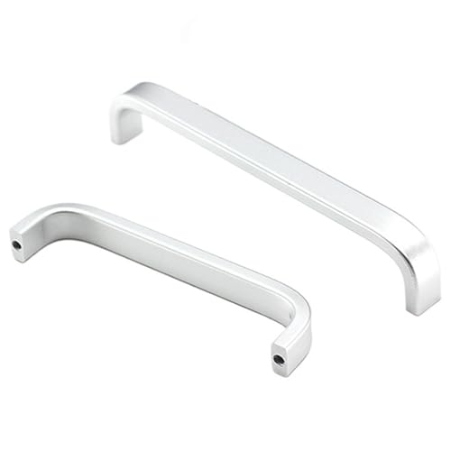 4er-Pack Küchentürgriffe, Schrankgriffe, Schubladengriffe for Schränke, Kleiderschränke, Badezimmer, Schwarz/Silber(160mm hole-Silver) von Generic